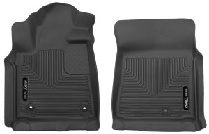 Toyota Tundra Floor Mats - Front - Husky Liners - X-Act Contour - Black - `12-`14